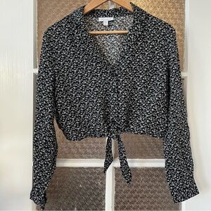 Top shop cropped blouse